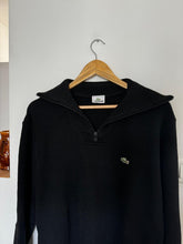 Upload image to gallery, Pull half zip Lacoste en grosse maille côtelée - L
