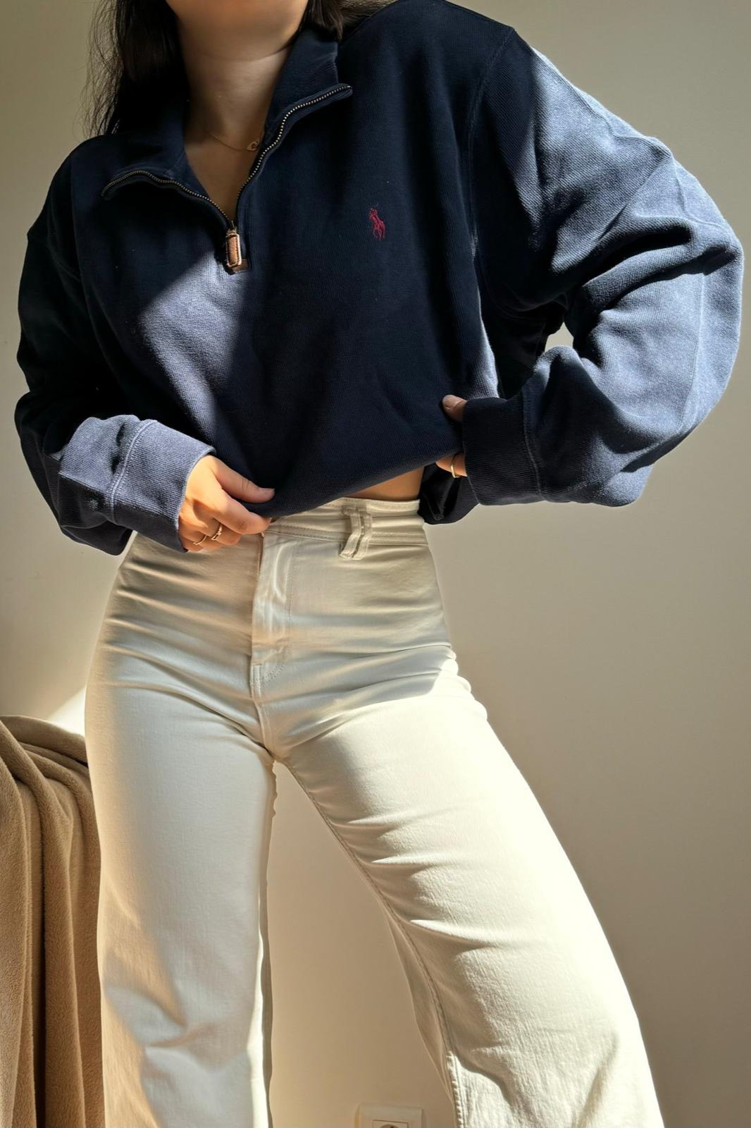 Pull half zip Ralph Lauren en coton - XXL