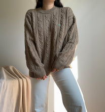 Charger l&#39;image dans la galerie, Pull Lacoste à la maille torsadée des années 90&#39; - XL
