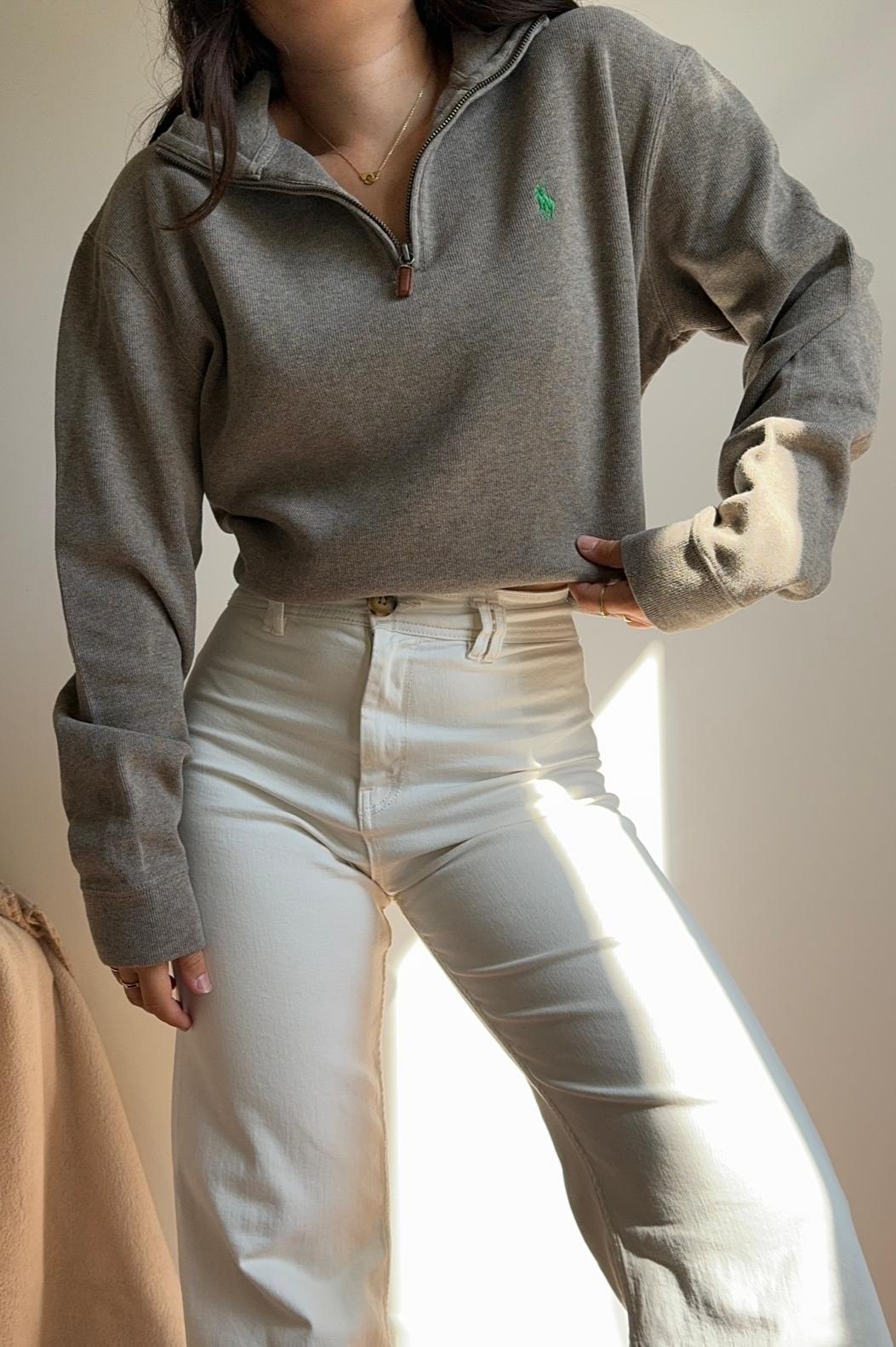 Pull half zip Ralph Lauren en coton - M
