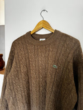 Charger l&#39;image dans la galerie, Pull Lacoste à la maille torsadée des années 90&#39; - XL
