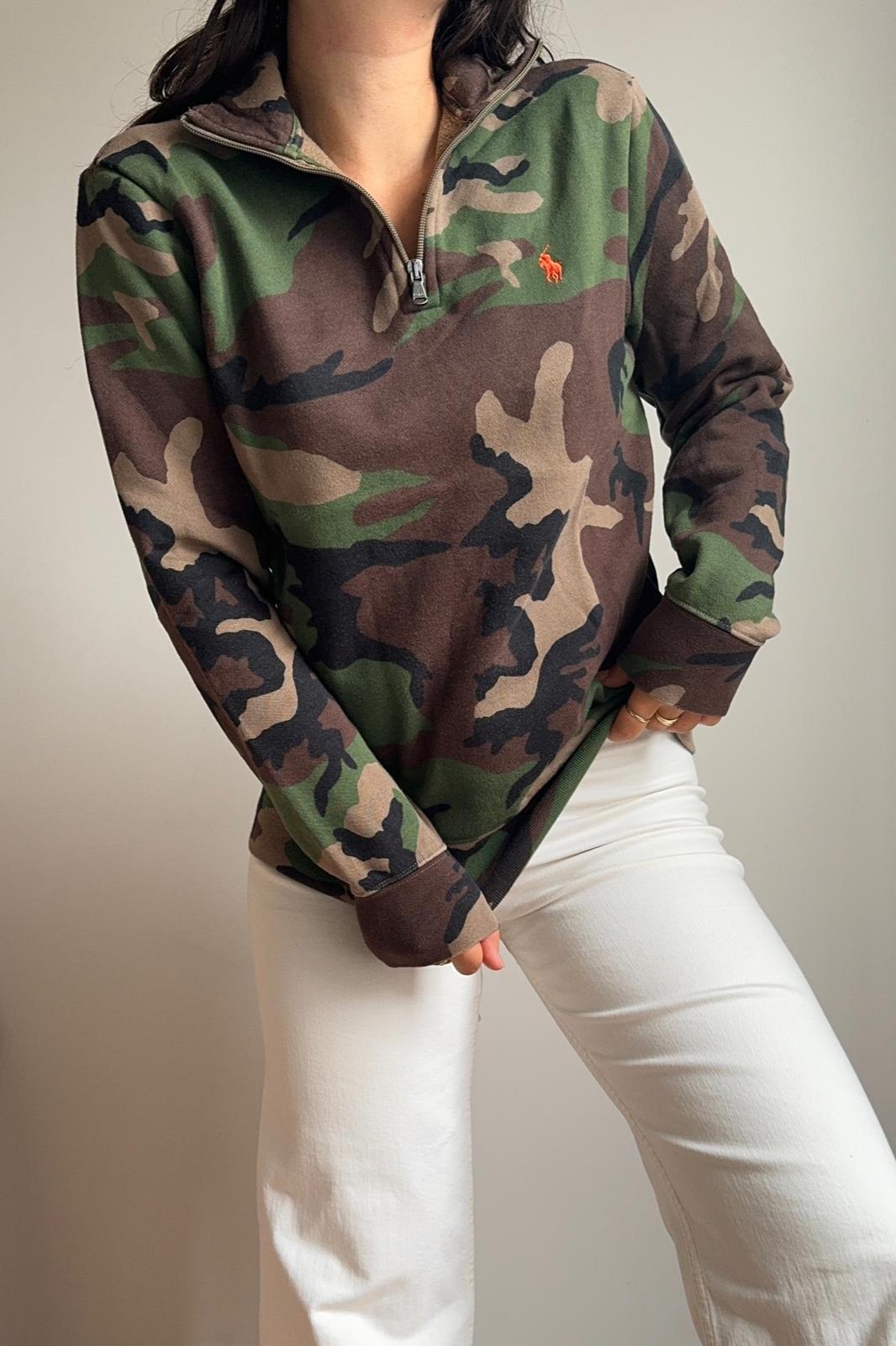 Sweat half zip Ralph Lauren military edition - XS