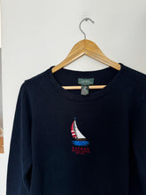 Charger l&#39;image dans la galerie, Pull Ralph Lauren broderie voilier - M
