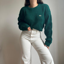 Charger l&#39;image dans la galerie, Pull Lacoste à la maille côtelée des années 80&#39; - XL
