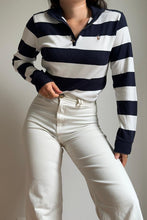 Upload image to gallery, Pull half zip Ralph Lauren style marinière - XS

