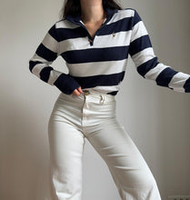 Upload image to gallery, Pull half zip Ralph Lauren style marinière - XS
