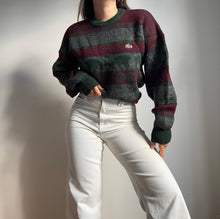 Charger l&#39;image dans la galerie, Pull Lacoste en grosse maille fabriqué en France des années 80&#39; - M
