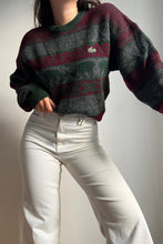 Charger l&#39;image dans la galerie, Pull Lacoste en grosse maille fabriqué en France des années 80&#39; - M
