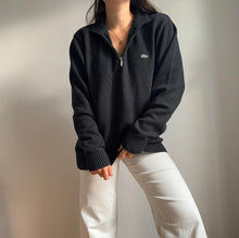 Charger l&#39;image dans la galerie, Pull half zip Lacoste noir - XL

