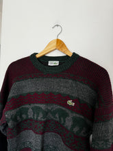 Charger l&#39;image dans la galerie, Pull Lacoste en grosse maille fabriqué en France des années 80&#39; - M

