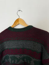 Charger l&#39;image dans la galerie, Pull Lacoste en grosse maille fabriqué en France des années 80&#39; - M
