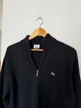 Charger l&#39;image dans la galerie, Pull half zip Lacoste noir - XL
