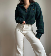 Charger l&#39;image dans la galerie, Pull half zip Ralph Lauren motif tartan - XL
