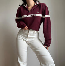 Charger l&#39;image dans la galerie, Pull half zip Lacoste bordeaux- L
