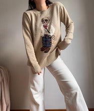 Charger l&#39;image dans la galerie, Pull Ralph Lauren Polo Bear brodé de collection - M
