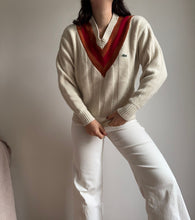 Upload image to gallery, Pull col V Lacoste en laine - XS
