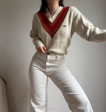 Upload image to gallery, Pull col V Lacoste en laine - XS
