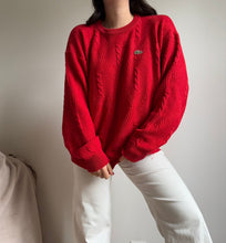 Upload image to gallery, Pull Lacoste à la maille tressée des années 80’ - XL
