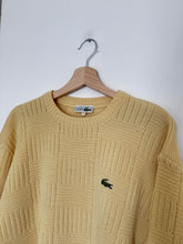 Upload image to gallery, Pull Lacoste en grosse maille fabriqué en France dans les années 80&#39; - L
