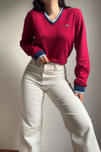 Upload image to gallery, Pull col V Lacoste en coton - M
