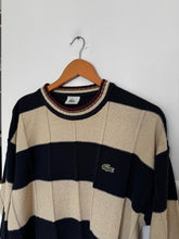 Upload image to gallery, Pull Lacoste rayé des années 90&#39; - XL
