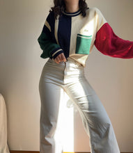 Upload image to gallery, Pull Lacoste colorblock des années 90&#39; fabriqué en France - XL
