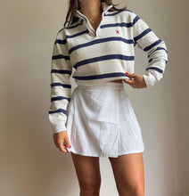 Charger l&#39;image dans la galerie, Pull half zip Ralph Lauren style marinière - S
