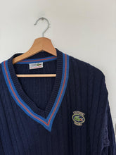 Charger l&#39;image dans la galerie, Pull Lacoste collection &quot;Lacoste Club&quot; à la maille tressée des années 80&#39; - S

