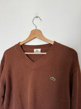 Charger l&#39;image dans la galerie, Pull col V Lacoste en coton - M
