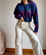 Charger l&#39;image dans la galerie, Pull Lacoste en grosse maille fabriqué en France dans les années 90&#39; - M

