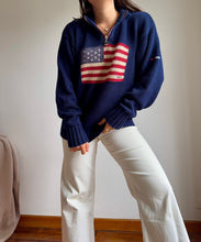 Charger l&#39;image dans la galerie, Pull half zip Ralph Lauren collection American Flag - L
