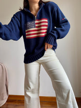 Charger l&#39;image dans la galerie, Pull half zip Ralph Lauren collection American Flag - L
