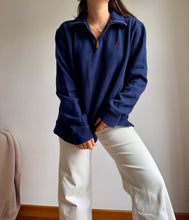 Charger l&#39;image dans la galerie, Pull half zip Ralph Lauren en coton - M
