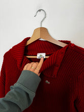 Charger l&#39;image dans la galerie, Pull col roulé à boutons Lacoste en grosse maille - S
