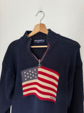Charger l&#39;image dans la galerie, Pull half zip Ralph Lauren collection American Flag - L
