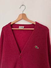Charger l&#39;image dans la galerie, Gilet Lacoste en laine fabriqué en France des années 80 - L

