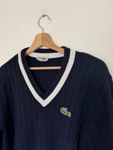 Charger l&#39;image dans la galerie, Pull col V fabriqué en France dans les années 80&#39;s - M
