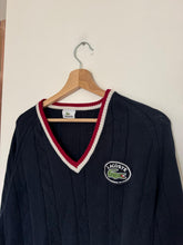 Charger l&#39;image dans la galerie, Pull col V Lacoste des années 90&#39;s - XL
