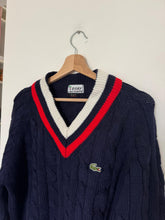 Charger l&#39;image dans la galerie, Pull col V Lacoste collection &quot;Izod&quot; des années 70&#39; - M
