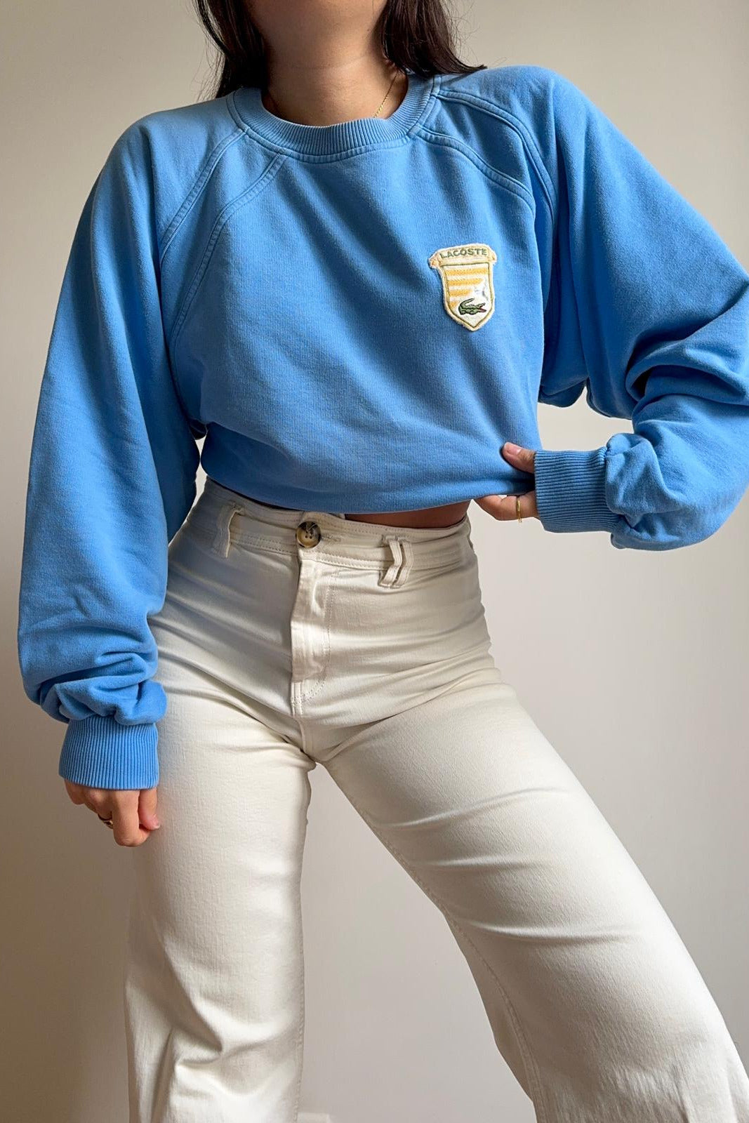 Pull Lacoste fabriqué en France dans les années 90' - L