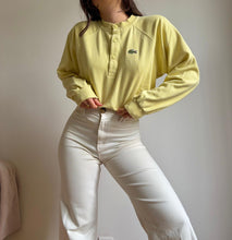 Charger l&#39;image dans la galerie, Pull col à boutons Lacoste des années 80&#39; fabriqué en France - XS
