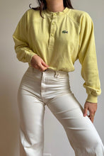 Charger l&#39;image dans la galerie, Pull col à boutons Lacoste des années 80&#39; fabriqué en France - XS
