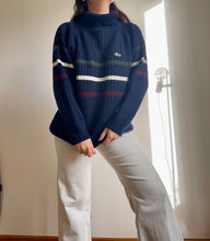 Charger l'image dans la galerie, Pull col roulé Lacoste en grosse maille côtelée - M
