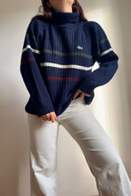 Charger l'image dans la galerie, Pull col roulé Lacoste en grosse maille côtelée - M
