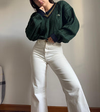 Charger l'image dans la galerie, Pull col V Lacoste Sport à la maille tressée des années 90' - L
