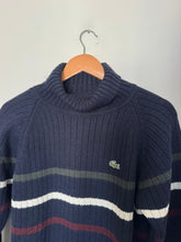Charger l'image dans la galerie, Pull col roulé Lacoste en grosse maille côtelée - M
