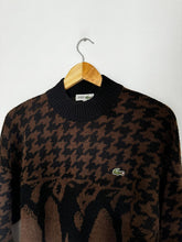 Charger l&#39;image dans la galerie, Pull Lacoste à motifs fabriqué en France des années 80&#39; - M

