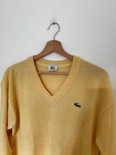 Charger l&#39;image dans la galerie, Pull col V Lacoste fabriqué dans les années 90&#39; - M
