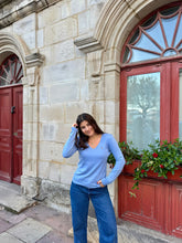 Charger l'image dans la galerie, Pull col V Ralph Lauren en coton - S
