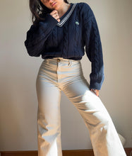 Upload image to gallery, Pull col V Lacoste en maille tressée - L
